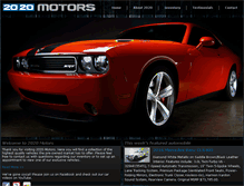 Tablet Screenshot of 2020motors.com